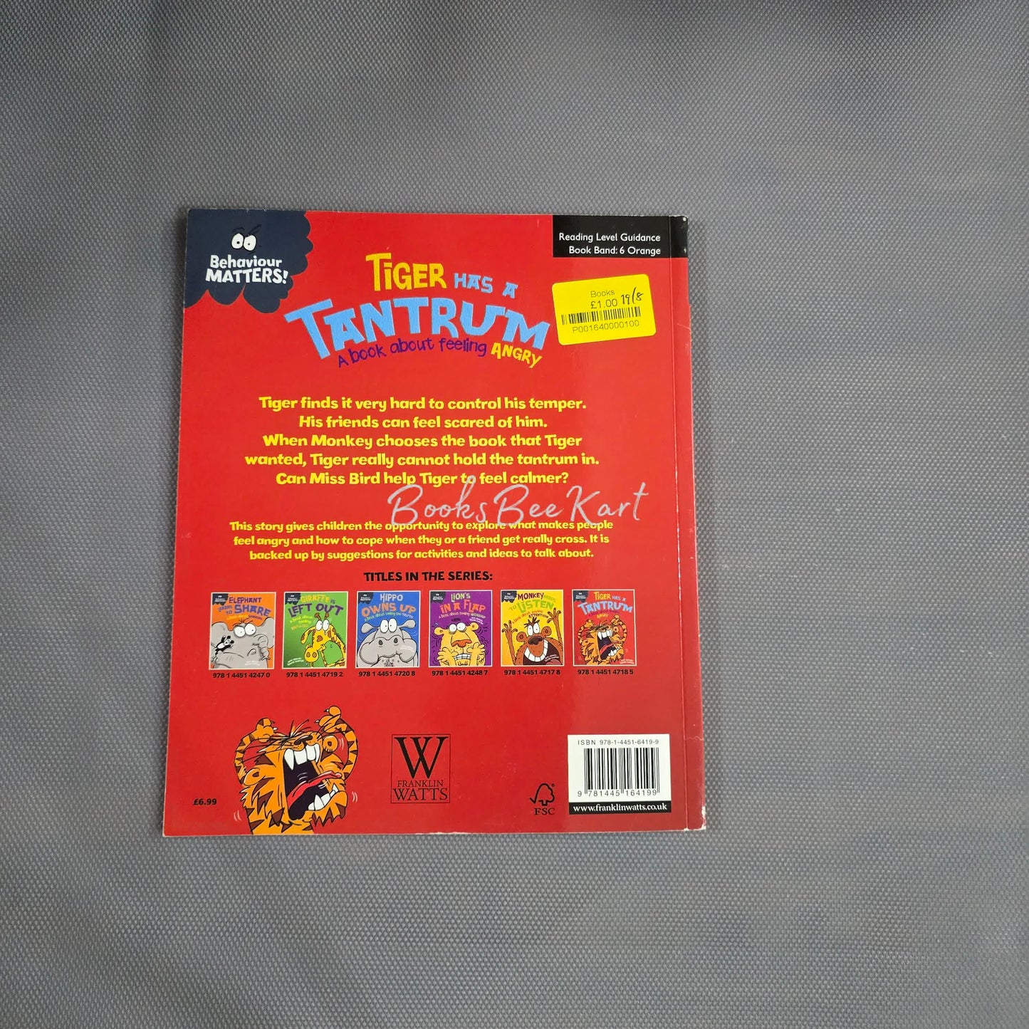 Tiger has a Tantrum a book about Feeling