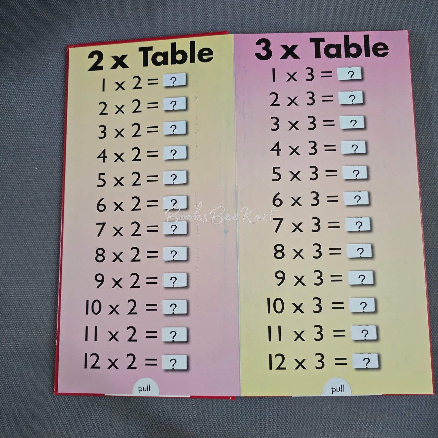 Time Tables Book Pull the Tab