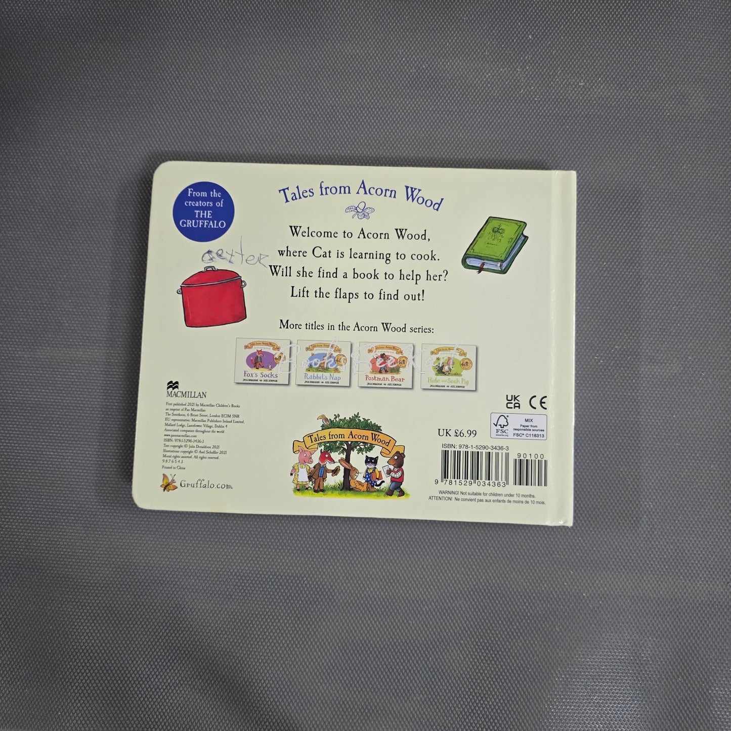 Cat's cookbook Flap Book
