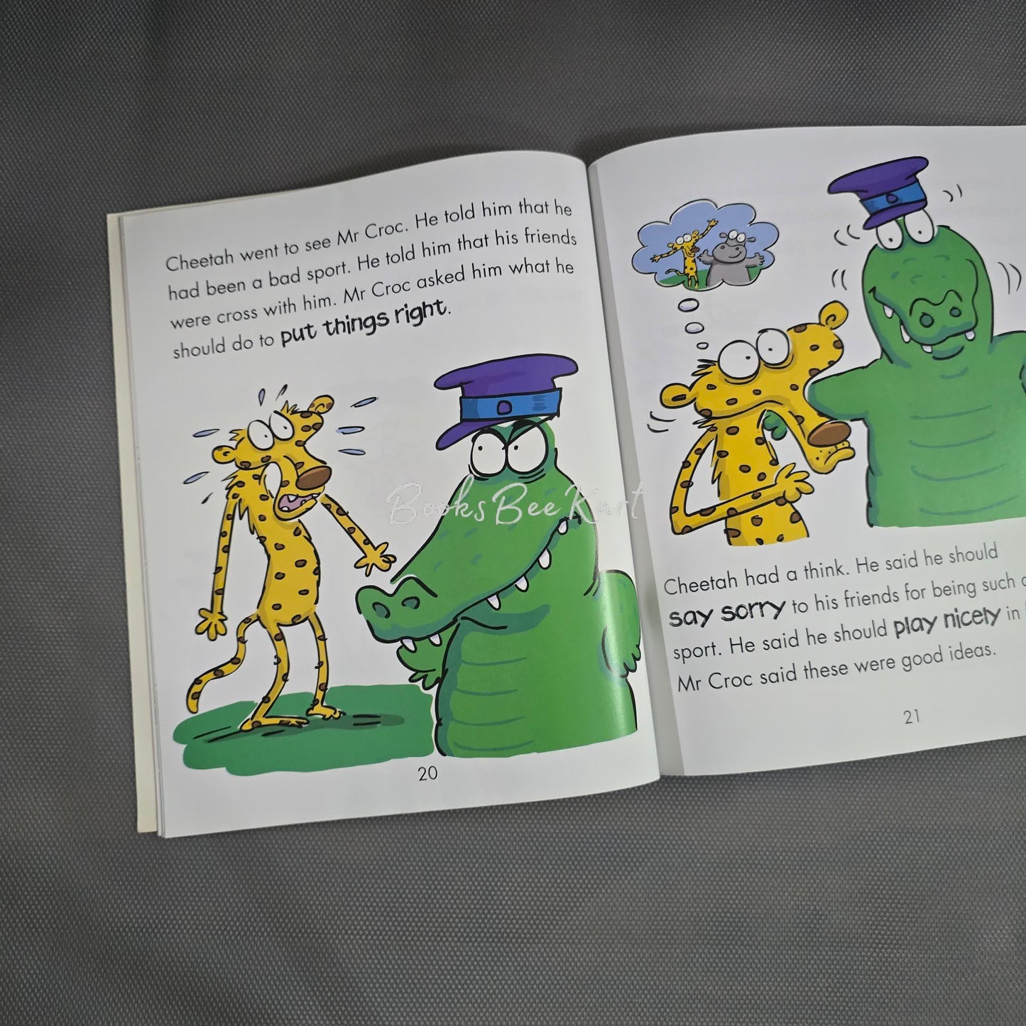 Cheetah Learns to Play Nicely A book about being a good Sport