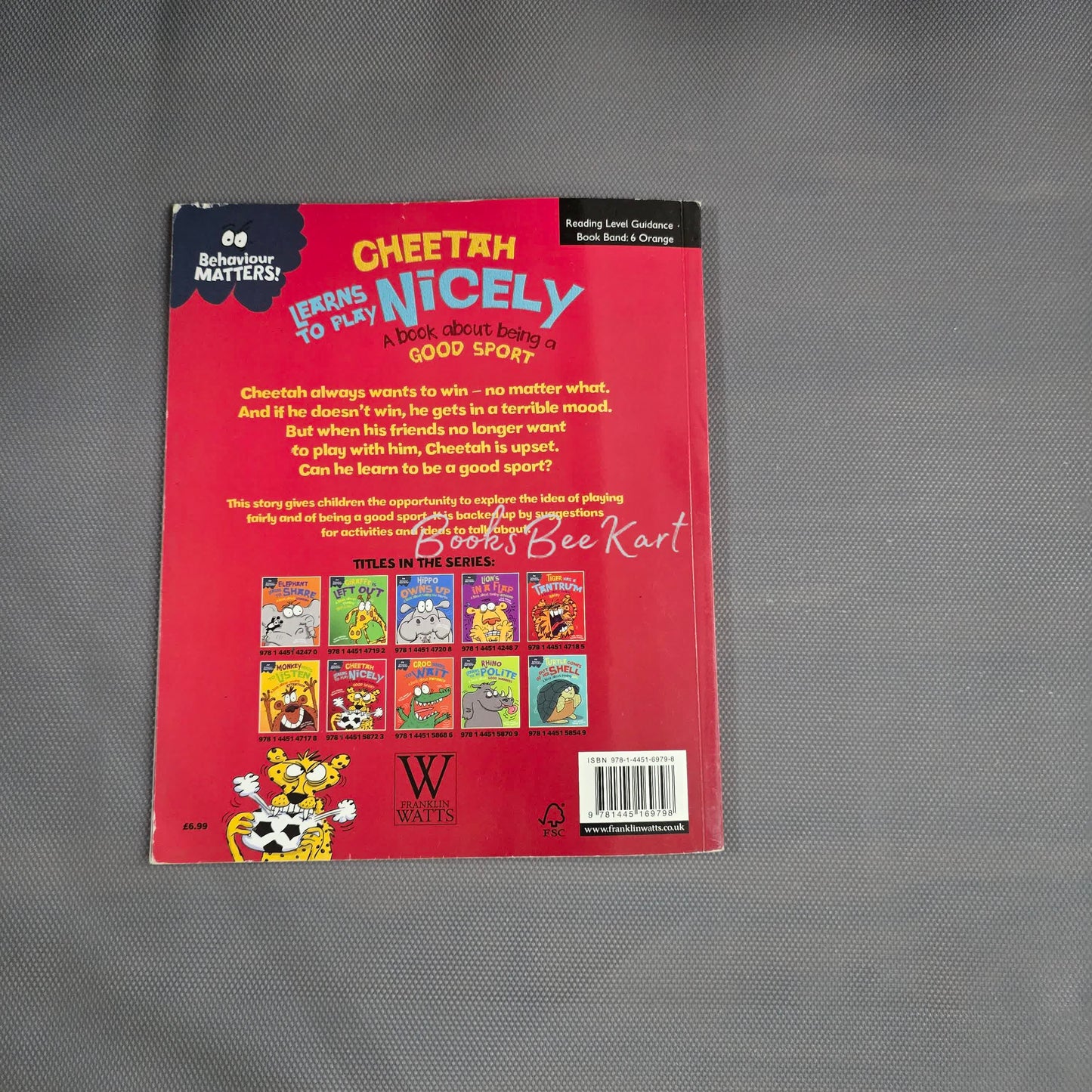 Cheetah Learns to Play Nicely A book about being a good Sport