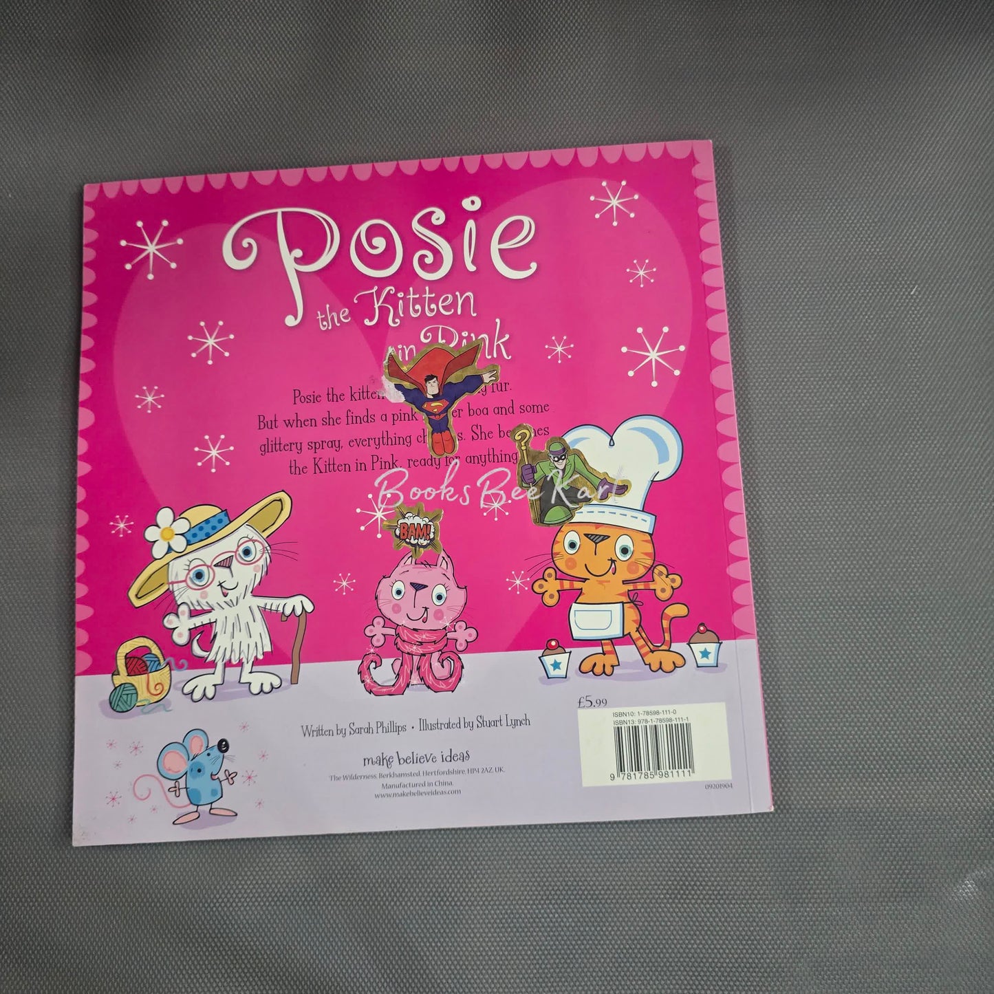 Posie the kitten in Pink